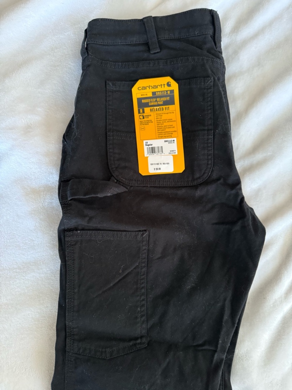 Carhartt Black Utility Work Pants with Pocket